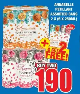 Boxer Liquors Annabelle petillant assorted cans offer