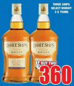 Boxer Liquors Three ships select whisky offer