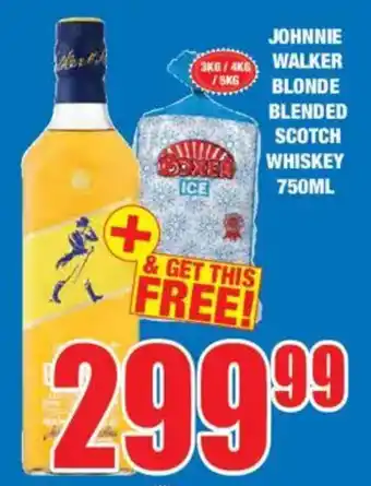 Boxer Liquors Johnnie walker blonde blended scotch whiskey offer