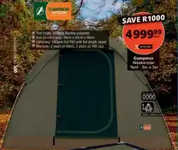 Checkers Hyper Campmor Weekender Tent offer