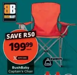 Checkers Hyper BushBaby Captain's Chair offer