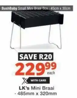 Checkers Hyper LK's Mini Braai offer