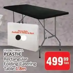 KitKat Cash and Carry Plastic Rectangular Folding Catering Table offer