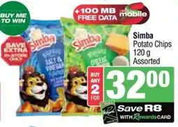 KwikSpar Simba Potato Chips Assorted offer