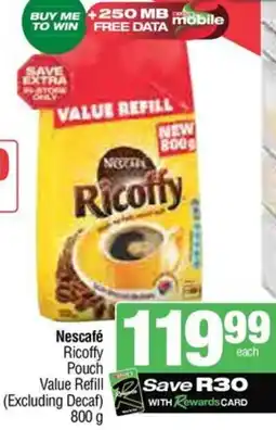KwikSpar Nescafé Ricoffy Pouch Value Refill offer