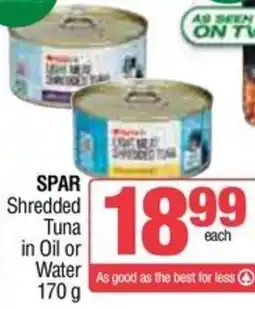 KwikSpar SPAR Shredded Tuna in Oil or Water offer