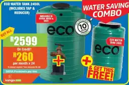 Boxer Build Eco water tank offer