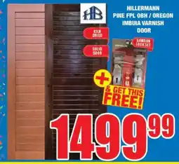 Boxer Build Hillermann pine fpl obh/ oregon imbuia varnish door offer