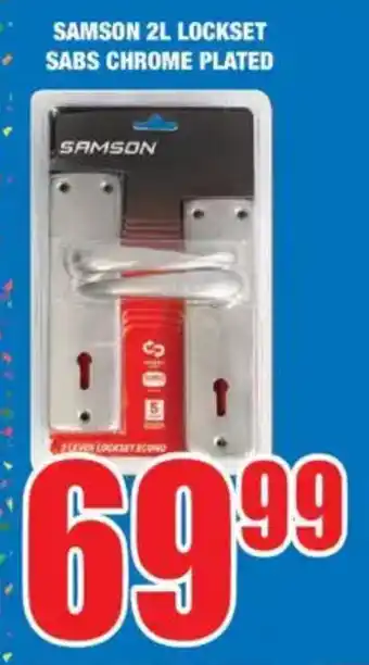 Boxer Build Samson 2l lockset sabs chrome plated offer