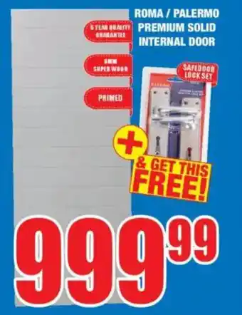 Boxer Build Roma/ palermo premium solid internal door offer
