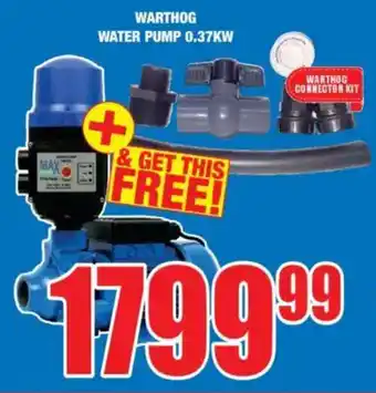 Boxer Build Warthog water pump 0.37kw offer