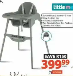 Checkers Little Me Basic 2-In-1 High Chair offer