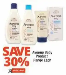 Checkers Aveeno Baby Product Range offer