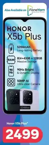 PEP Honor X5b Plus offer