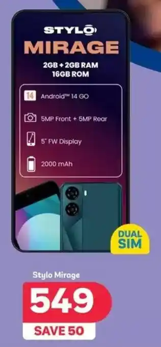 PEP Stylo Mirage offer