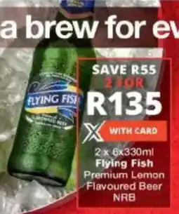 Checkers Liquor Shop Flying Fish Premium Lemon Flavoured Beer NRB offer