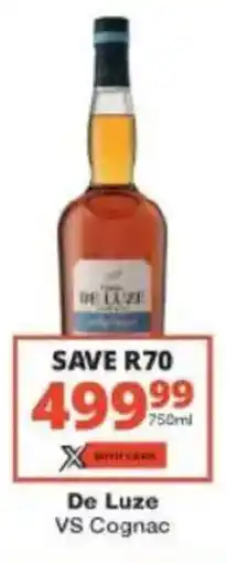 Checkers Liquor Shop De Luze VS Cognac offer
