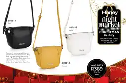 Honey Fashion Accessories Honey Textured PU cross body bag offer