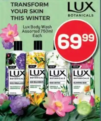 Pick n Pay Lux Body Wash Assorted offer
