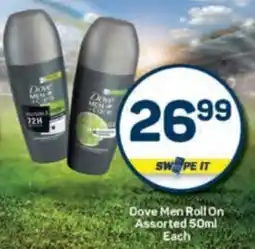 Pick n Pay Dove Men Roll On Assorted offer
