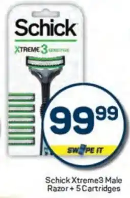Pick n Pay Schick Xtreme3 Male Razor +5 Cartridges offer