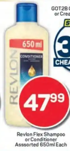 Pick n Pay Revlon Flex Shampoo or Conditioner Asssorted offer
