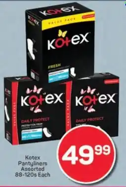 Pick n Pay Kotex Pantyliners Assorted offer