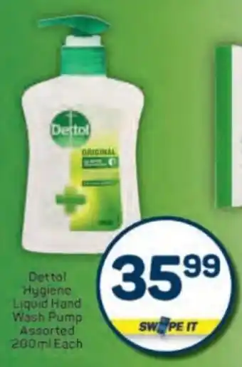 Pick n Pay Dettol Hygiene Liquid Hand Wash Pump Assorted offer