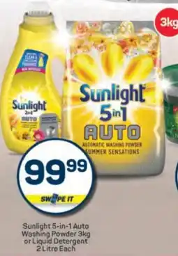 Pick n Pay Sunlight 5-in-1 Auto Washing Powder or Liquid Detergent offer