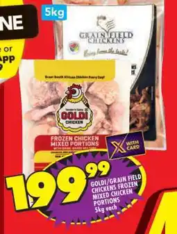 Shoprite GOLDI/GRAIN FIELD CHICKENS FROZEN MIXED CHICKEN PORTIONS offer