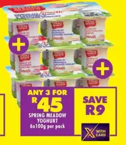 Shoprite SPRING MEADOW YOGHURT offer