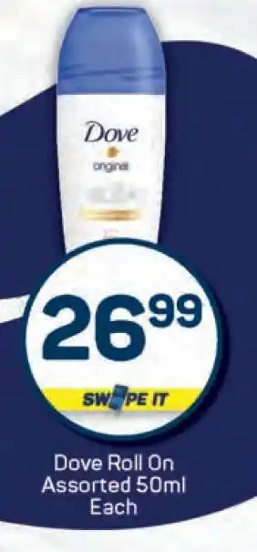 Pick n Pay Dove Roll-on Assorted 50ml Each offer