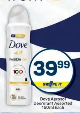 Pick n Pay Dove Aerosol Deodorant Assorted 150ml Each offer