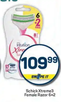 Pick n Pay Schick Xtreme3 Female Razor 6+2 offer