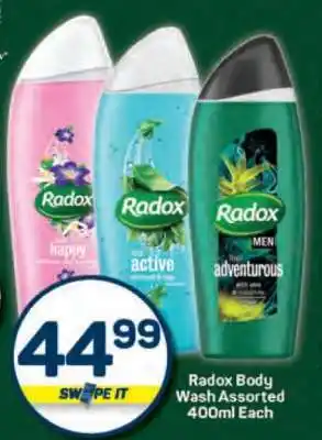 Pick n Pay Radox Body Wash Assorted 400ml Each offer