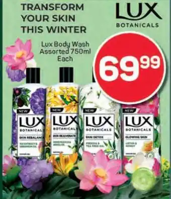 Pick n Pay Lux Body Wash Assorted 750ml Each offer