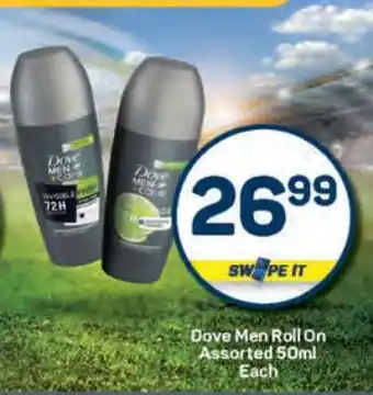 Pick n Pay Dove Men Roll On Assorted 50ml Each offer