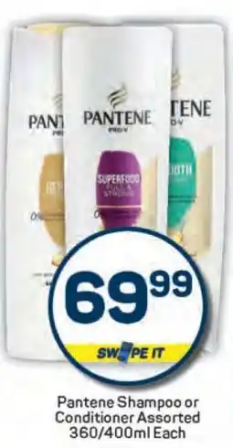 Pick n Pay Pantene Shampoo or Conditioner Assorted 360/400ml Each offer