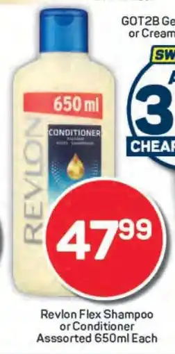 Pick n Pay Revlon Flex Shampoo or Conditioner Assorted 650ml Each offer