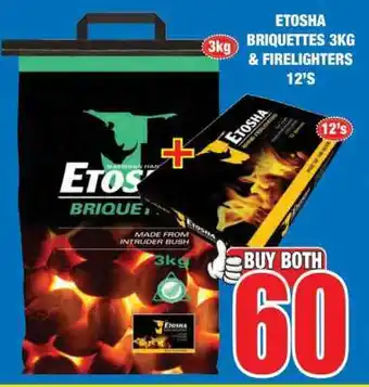 Boxer ETOSHA Briquettes 3kg & Firelighters 12's offer