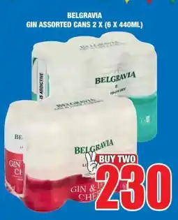 Boxer BELGRAVIA GIN ASSORTED CANS 2 X (6 X 440ML) offer