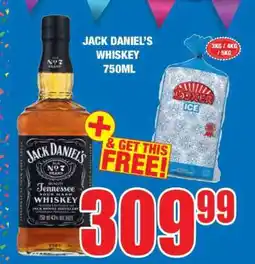 Boxer JACK DANIEL'S WHISKEY 750ML offer