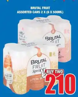 Boxer BRUTAL FRUIT ASSORTED CANS 2 X (6 X 500ML) offer