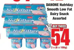 Boxer DANONE Nutridary Smooth Low Fat Dairy Snack Assorted offer