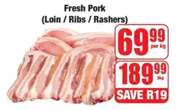 Boxer Fresh Pork (Loin / Ribs / Rashers) offer