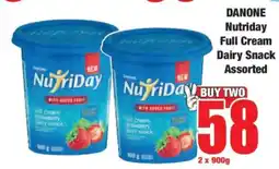 Boxer DANONE Nutriday Full Cream Dairy Snack Assorted offer