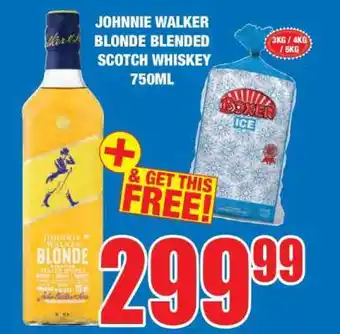 Boxer JOHNNIE WALKER BLONDE BLENDED SCOTCH WHISKEY 750ML offer
