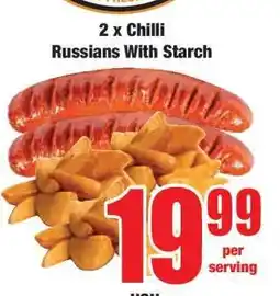 Boxer 2 x Chilli Russians With Starch offer