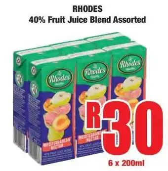Boxer RHODES 40% Fruit Juice Blend Assorted offer