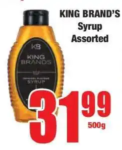 Boxer KING BRAND'S Syrup Assorted offer